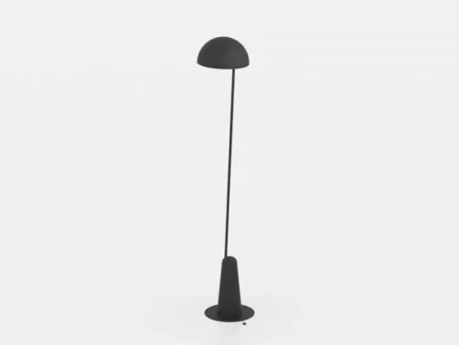 Vloerlamp Aranzola, onder stralend, zwart