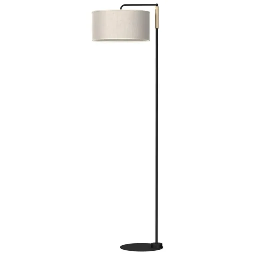 Vloerlamp Atlanta met linnen kap