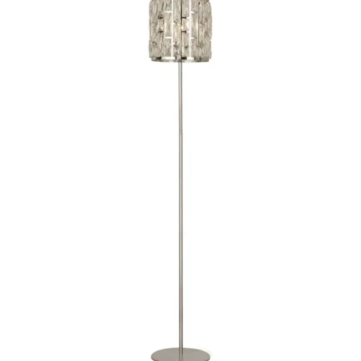 Vloerlamp Bijou met kristallen