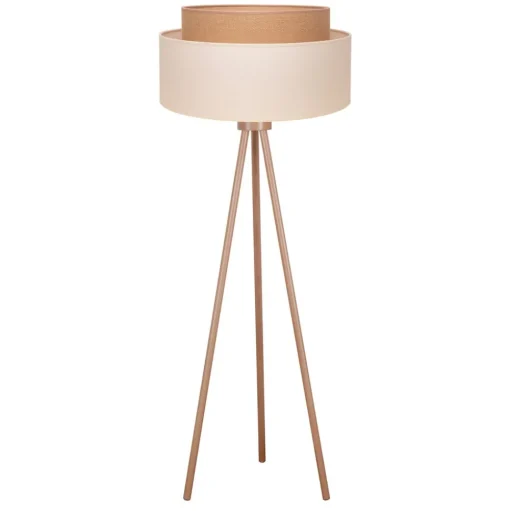 Vloerlamp Boho, driepoot ecru/jute hoogte 145 cm