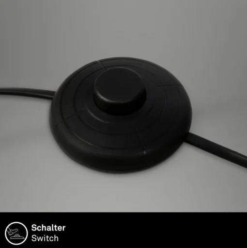 Vloerlamp Borra, natuurlijke kleur, metaal, stro, E27