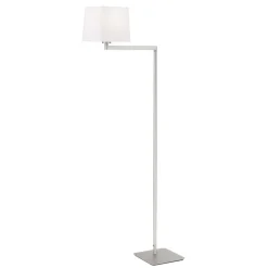 Vloerlamp Carlton, mat nikkel