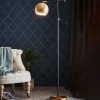 Vloerlamp Chester van metaal, brons