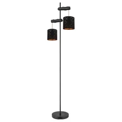 Vloerlamp Clarke, 2-lamps, verstelbaar
