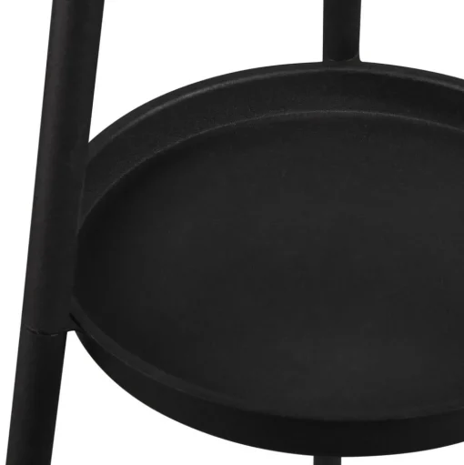 Vloerlamp Colette driebeenvoet, zwart/taupe