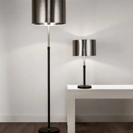 Vloerlamp Column met metalen kap