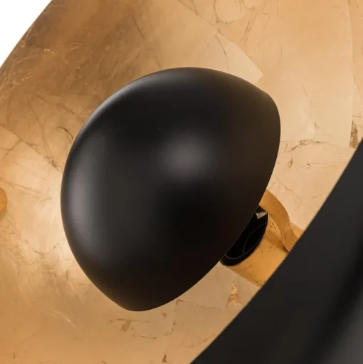 Vloerlamp Covaleda med driepootsframe zwart/goud