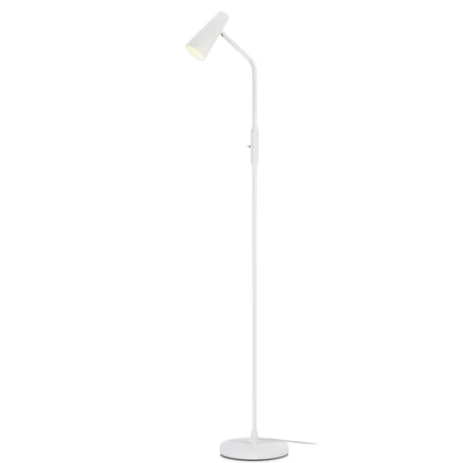 Vloerlamp Crest wit beweegbare kap