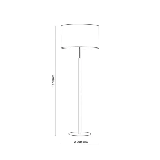 Vloerlamp Deva Nature, textiel, hout