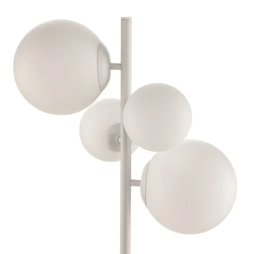 Vloerlamp Dione, 4-lamps, wit