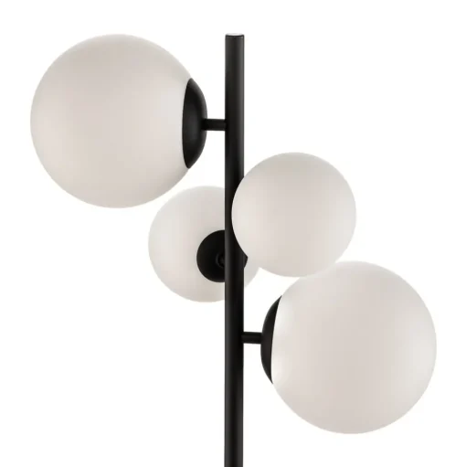 Vloerlamp Dione, 4-lamps, zwart