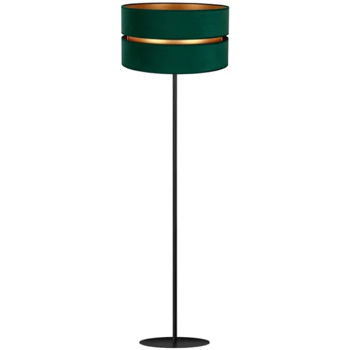 Vloerlamp Duo, groen/goud, Ø 40 cm 1-lamp