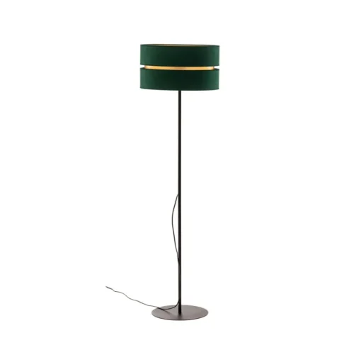Vloerlamp Duo, groen/goud, Ø 40 cm 1-lamp