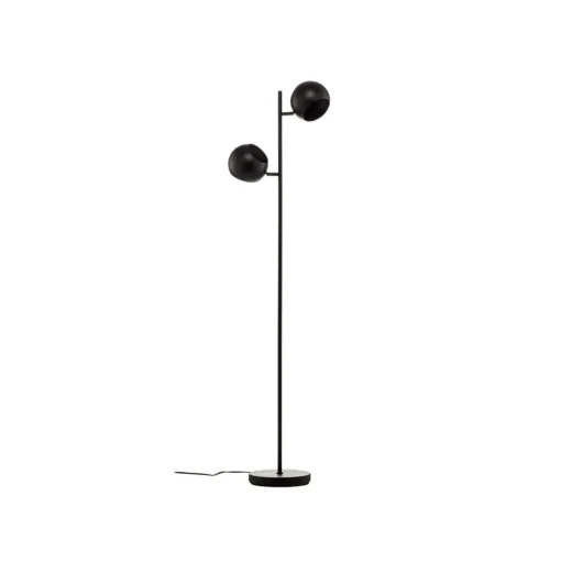 Vloerlamp Edgar, 2-lamps, zwart