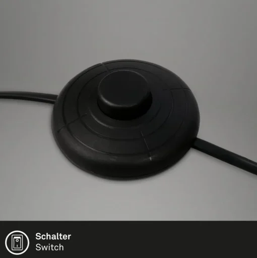 Vloerlamp Ekko, justeerbaar, E27, zwart