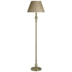 Vloerlamp Flemish met gevouwen kap