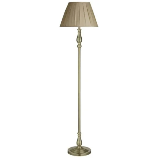 Vloerlamp Flemish met gevouwen kap