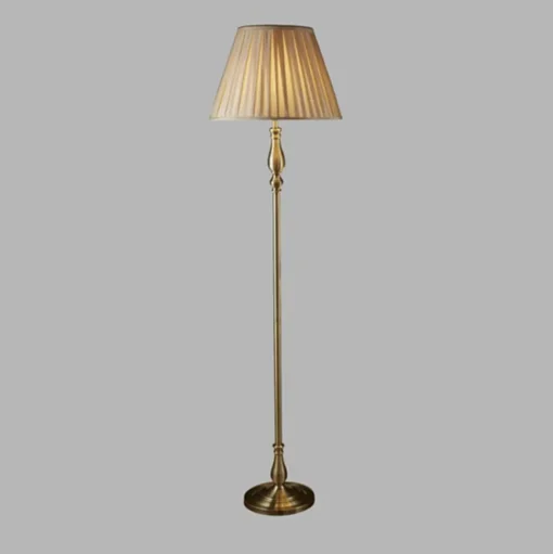Vloerlamp Flemish met gevouwen kap