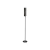 Vloerlamp Forato, hoogte 174 cm, bruin, metaal