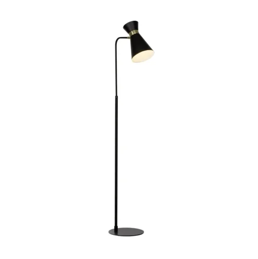 Vloerlamp Goldy, uit te lijnen