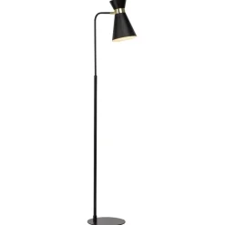 Vloerlamp Goldy, uit te lijnen