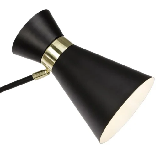Vloerlamp Goldy, uit te lijnen