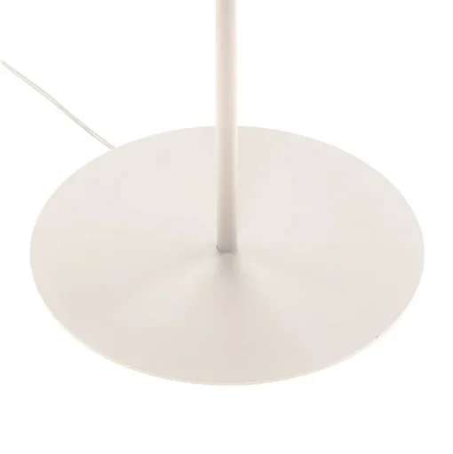 Vloerlamp Helen met textiel kap wit-goud