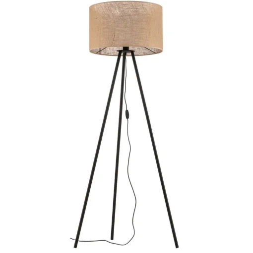 Vloerlamp Juta met driepoot