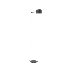 Vloerlamp Kaida, zwart, metaal