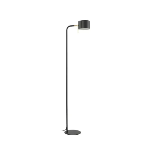 Vloerlamp Kaida, zwart, metaal
