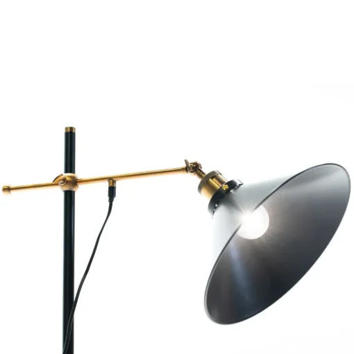Vloerlamp Lenius met beweegbare kap