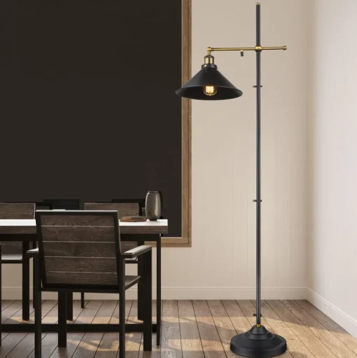 Vloerlamp Lenius met beweegbare kap