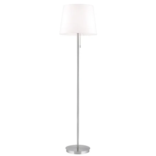 Vloerlamp Ludwig, mat nikkel