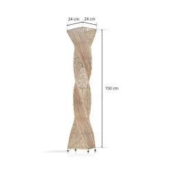 Vloerlamp Marco, gedraaid, 150 cm