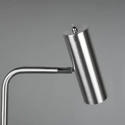 Vloerlamp Marley, nikkel, hoogte 151 cm, metaal