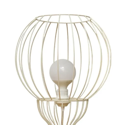 Vloerlamp Mercure, zand, metaal/kunststof, hoogte 93 cm