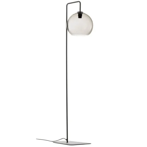 Vloerlamp Monaco met kap van glazen bol