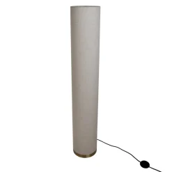 Vloerlamp natuur met linnen kap