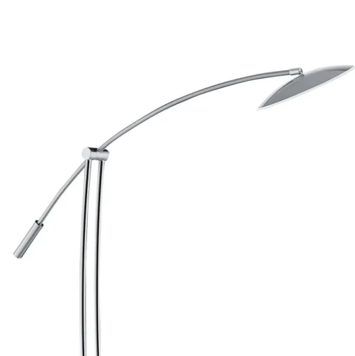 Vloerlamp Ohio, nikkel/chroom