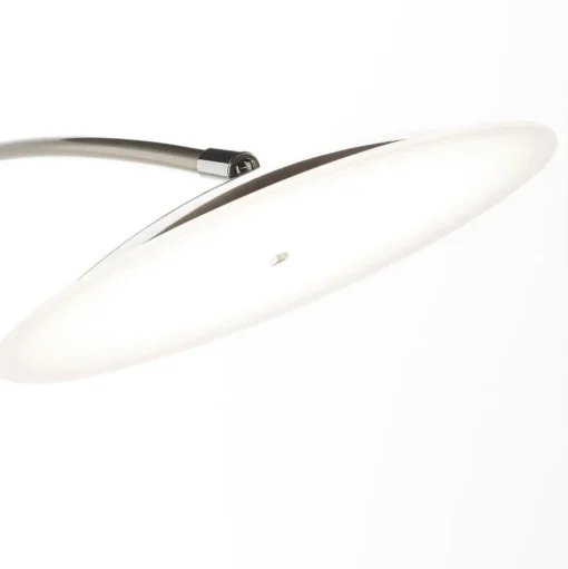 Vloerlamp Ohio, nikkel/chroom
