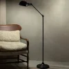 Vloerlamp Portland, 2-voudig verstelbaar, zwart