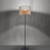 Vloerlamp Reed van hout en metaal
