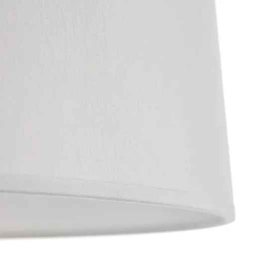 Vloerlamp Sacha LS van hout en textiel, wit