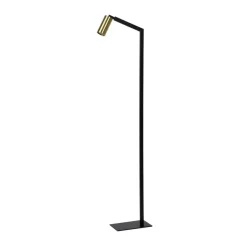 Vloerlamp Sybil draai- en zwenkbaar zwart/goud