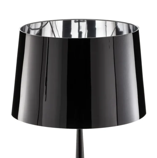 Vloerlamp Totem LS met chroom-finish, zwart