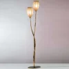 Vloerlamp TULIPANO met scavo-glas