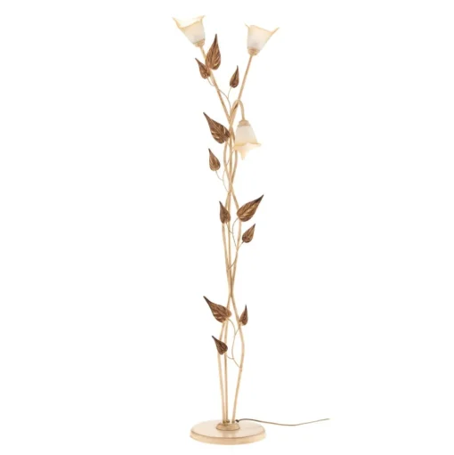 Vloerlamp Vanda in Florentijnse stijl, ivoor