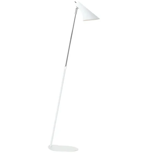 Vloerlamp Vanila, justeerbaar, wit