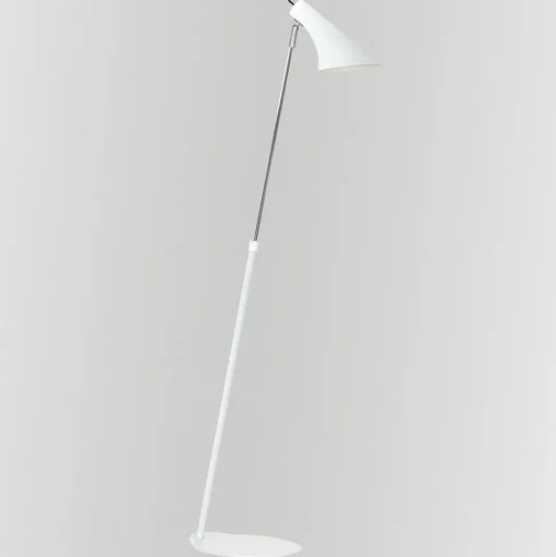 Vloerlamp Vanila, justeerbaar, wit