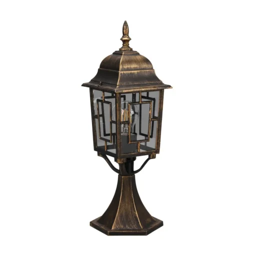 Volturno sokkellamp, roestkleurig, hoogte 47 cm, aluminium